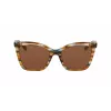 LONGCHAMP LO742S-N-211 Damen eckige Acetat-Sonnenbrille Havana Braun Gradient 54mm