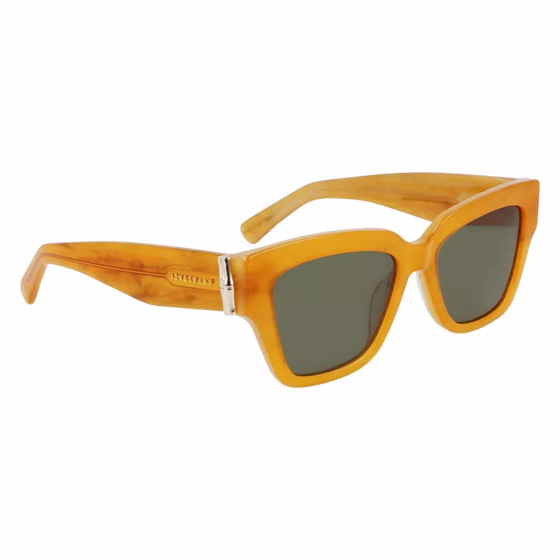 Longchamp LO745S-741 Damen-Sonnenbrille Havana Acetat Quadratisch 53mm