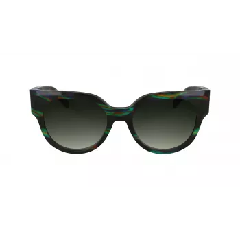 Longchamp LO779S-009 Damen-Sonnenbrille, Acetatrahmen, 53/19/140 mm, UV400-Schutz