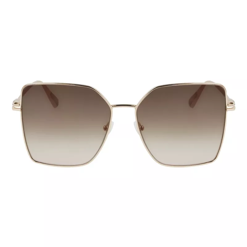 LONGCHAMP Damen LO173SN571570 Rechteckige Acetat-Sonnenbrille 57mm