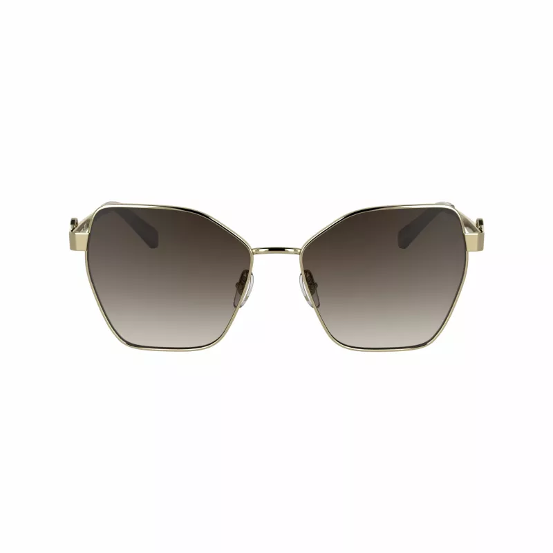 LONGCHAMP Damen Sonnenbrille LO180S-727 Havana Brown Gradient Butterfly Cat-Eye 58mm