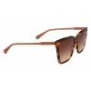 LONGCHAMP Damen Sonnenbrille LO719S-238 Havana Acetat eckiger Rahmen braun getönte Gläser 56mm