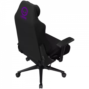 LORGAR CHA41 Ergonomischer Gaming-Stuhl Advanced, Premium Anti-Stain Stoff, Schwarz/Lila