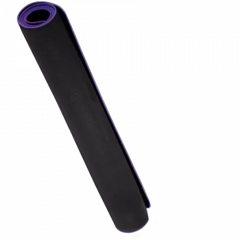 LORGAR RX1FM Sim Racing Bodenmatte Advanced, mit gekettelter Kante, 1700x700x3 mm, Schwarz/Lila