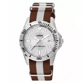 Lorus Herren Quarz Analoguhr RS937AX2 Edelstahl Blaues Zifferblatt 42mm