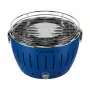 LotusGrill G280 U Blau tragbarer Holzkohlegrill mit rauchfreier Technologie