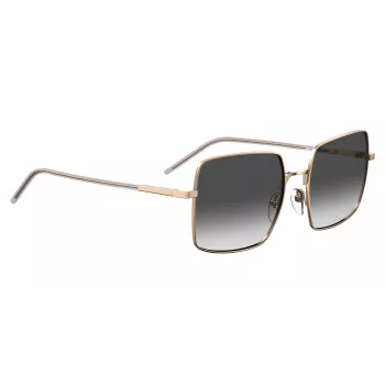 LOVE MOSCHINO Damen-Sonnenbrille MOL022S0009O Schwarz Grau 56mm