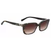 LOVE MOSCHINO Damen-Sonnenbrille MOL042S086F3H - Havanna-Acetatrahmen, braune Gradient-Polycarbonatgläser, 53/17/145 mm