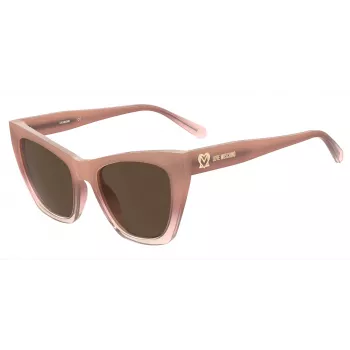 LOVE MOSCHINO Damen-Sonnenbrille MOL070-S-FWM Havana/Brown Gradient 53mm