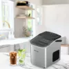 Lovio LVIM001SL Crystal Ice Home Ice Maker – 12 kg/24h, 2,2L Tank, Silber/Schwarz