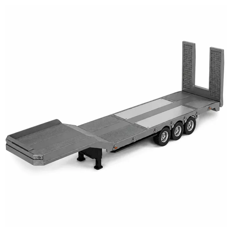 Tiefladeanhänger für Scania 770S Huina Grau 1:18