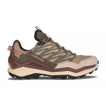 LOWA Maddox PRO GTX Lo Damen-Wanderschuhe Desert/Old Rose