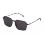 LOZZA MAN SL4214M546S9P Sonnenbrille Rechteckig Acetat Schwarz Gestell Polarisierte Graue Gläser UV400 54/20/145 mm