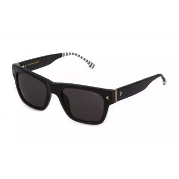 LOZZA MAN SL4264530700 Sonnenbrille Havanna Acetatrahmen Graue Polycarbonatgläser 53/20/145 mm