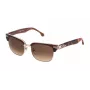 LOZZA SL2253M52300K Unisex Rechteckige Sonnenbrille - Schwarzer Acetatrahmen, Graue Polycarbonatgläser, UV400-Schutz