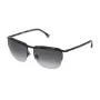 LOZZA SL2282M590531 Unisex Rechteckige Sonnenbrille Havanna Acetatrahmen Graue Polycarbonatgläser UV400 59mm