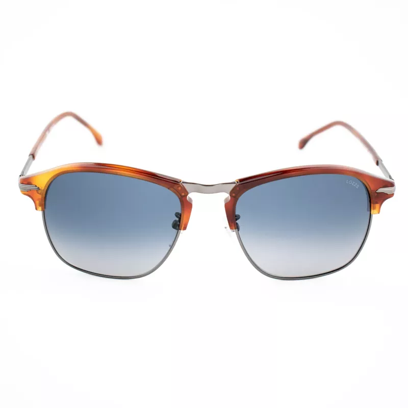 LOZZA SL2292M-627Y Herren-Sonnenbrille Havanna Acetatrahmen Braune Polycarbonatgläser 55/19/145 mm