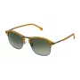 LOZZA SL2292M55627K Herren-Rechteck-Sonnenbrille - Schwarzer Acetatrahmen, graue Polycarbonatgläser, UV400-Schutz