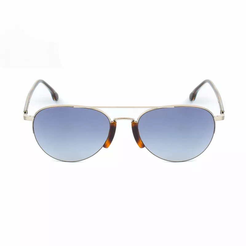 LOZZA SL2394-570579 Herren Rechteckige Acetat-Sonnenbrille, Graue Gläser, 57/15/140 mm