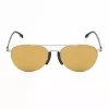 LOZZA SL2394-57300G Herren-Rechteck-Sonnenbrille, Havanna/Brauner Rahmen, grüne Gläser, 57/15/140 mm