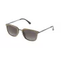 LOZZA SL4028M520ANB Unisex Rechteckige Sonnenbrille - Schwarzer Acetatrahmen, Graue Polycarbonatgläser, UV400-Schutz