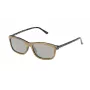 LOZZA SL4029M56ANBX Unisex-Sonnenbrille - Rechteckiger Metallrahmen, graue Gläser, 56/16/140 mm
