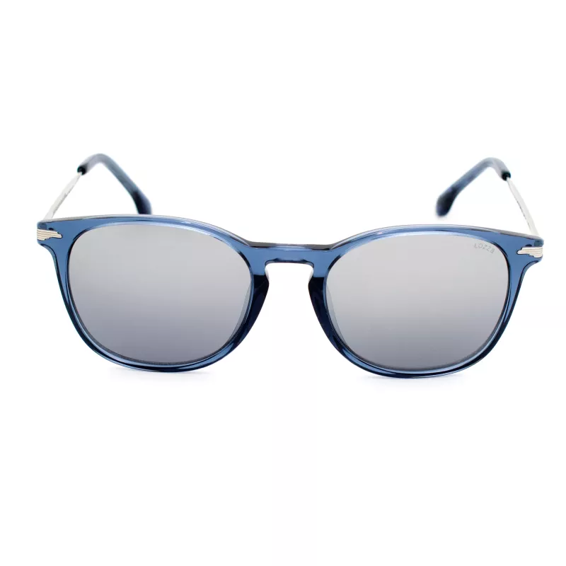 LOZZA SL4159M-955X Unisex Rechteckige Sonnenbrille Schwarz Grau getönt 52mm