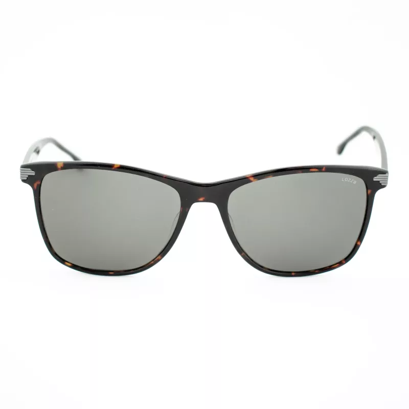 LOZZA SL4162M-0786 Herren-Sonnenbrille - Havanna-Acetatrahmen, braune Polycarbonatgläser, UV400-Schutz, 58/18/140 mm