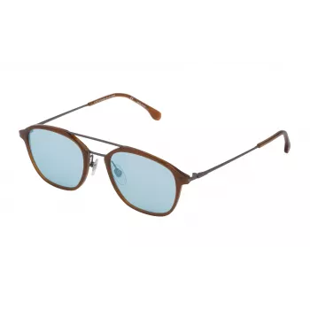 LOZZA SL4182M50T65X Unisex-Sonnenbrille - Rechteckiger Acetatrahmen - UV400-Schutz - 50/20/145 mm
