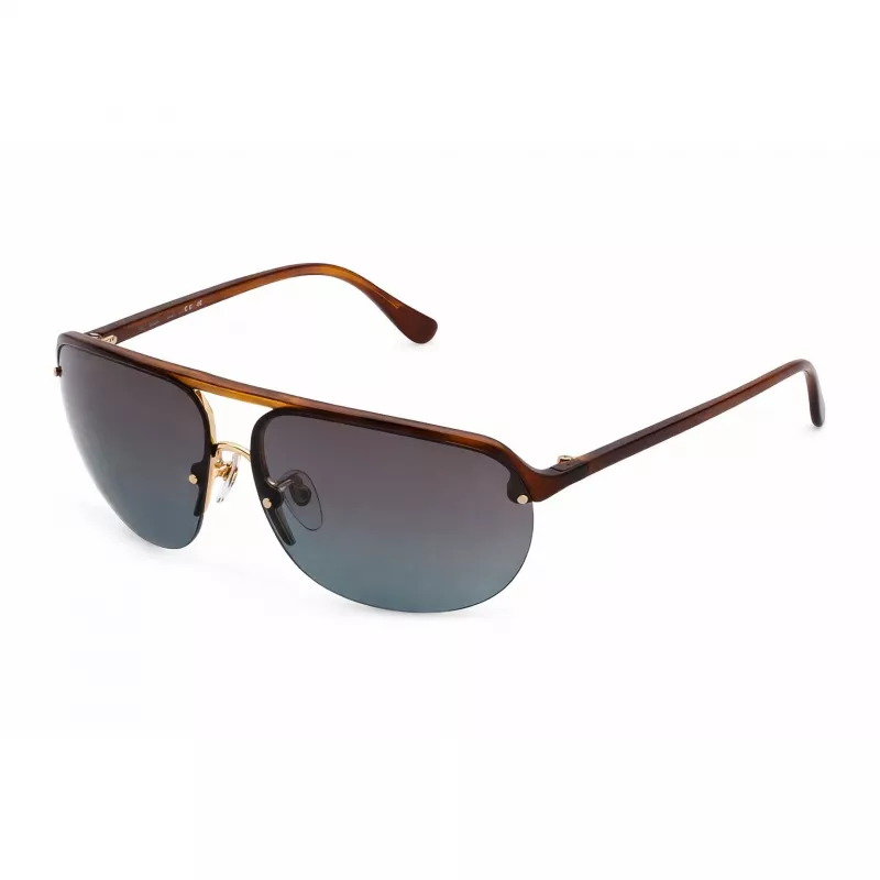 LOZZA SL4260-650706 Herren Rechteck-Sonnenbrille Dark Havana Grau