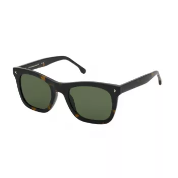 LOZZA SL4359-5404BL Herren-Sonnenbrille, Havanna-Acetatrahmen, blaue Gradienten-Gläser, 54 mm
