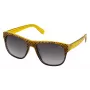LOZZA Unisex SL4000M5507V8 Sonnenbrille - Schwarzer Acetatrahmen, graue Verlaufsgläser, 55/19/140 mm