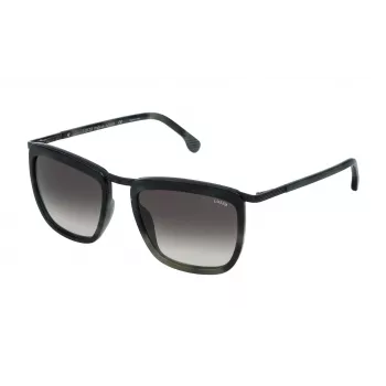 LOZZA Unisex-Sonnenbrille SL2283M550531 Havanna-Gestell Grüne Gläser 55/19/140 mm