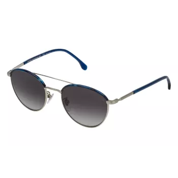 LOZZA Unisex Sonnenbrille SL2290M-0581 Havana Braun Quadratisch Acetat UV400