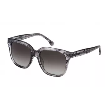 LOZZA Woman SL4131M5406BZ Sonnenbrille Acetat Geometrischer Rahmen Braune Verlaufsgläser 54/19/140 mm