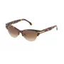 LOZZA Damen Katzenaugen-Sonnenbrille SL4071M5309AJ - Havana-Acetatrahmen, graue Verlaufsgläser, UV400-Schutz