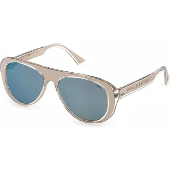 LOZZA Damen SL4255V56880X Sonnenbrille Havanna Acetatrahmen Braune Verlaufsgläser 56mm