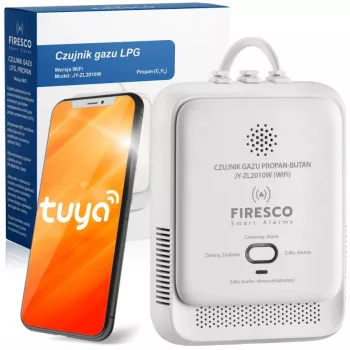 LPG-Propangas-Butangas-Sensor Firesco JY-ZL2010W mit WiFi Tuya App