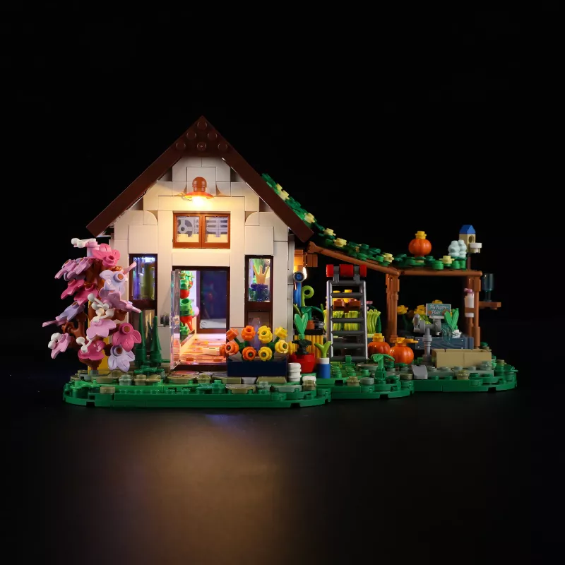 Lumibricks Indoor-Gewächshaus mit Vollspektrum-LED-Wachstumslicht, Hydrokultursystem, 6 Pflanzenkapseln, 2,5 l Wassertank, Weiß