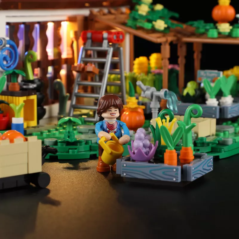 Lumibricks Indoor-Gewächshaus mit Vollspektrum-LED-Wachstumslicht, Hydrokultursystem, 6 Pflanzenkapseln, 2,5 l Wassertank, Weiß