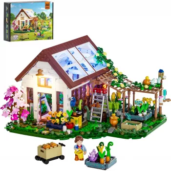 Lumibricks Indoor-Gewächshaus mit Vollspektrum-LED-Wachstumslicht, Hydrokultursystem, 6 Pflanzenkapseln, 2,5 l Wassertank, Weiß