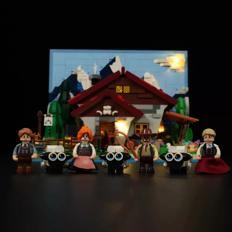 Lumibricks LED-Beleuchtungsset für LEGO Ideas A-Frame Cabin (Set 21338) - Schäferhütte