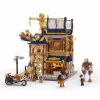 Lumibricks Steampunk Mechanical Workshop Building Blocks Set mit LED-Beleuchtung - 2150 Teile