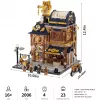 Lumibricks Steampunk Mechanical Workshop Building Blocks Set mit LED-Beleuchtung - 2150 Teile