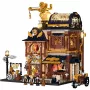 Lumibricks Steampunk Mechanical Workshop Building Blocks Set mit LED-Beleuchtung - 2150 Teile