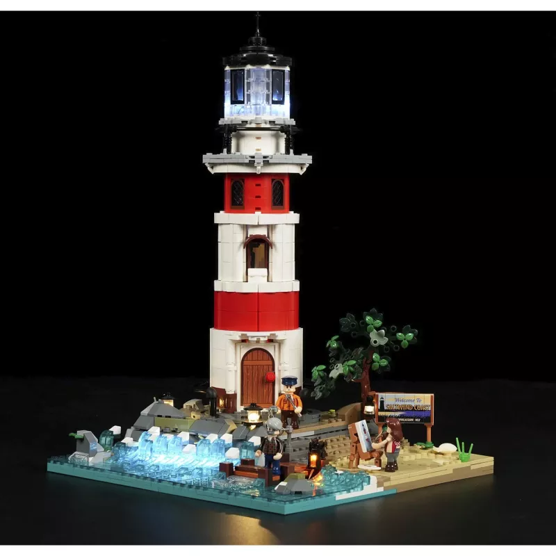 Lumibricks Sunrise Lighthouse Building Block Set mit LED-Beleuchtung