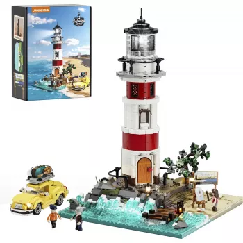 Lumibricks Sunrise Lighthouse Building Block Set mit LED-Beleuchtung