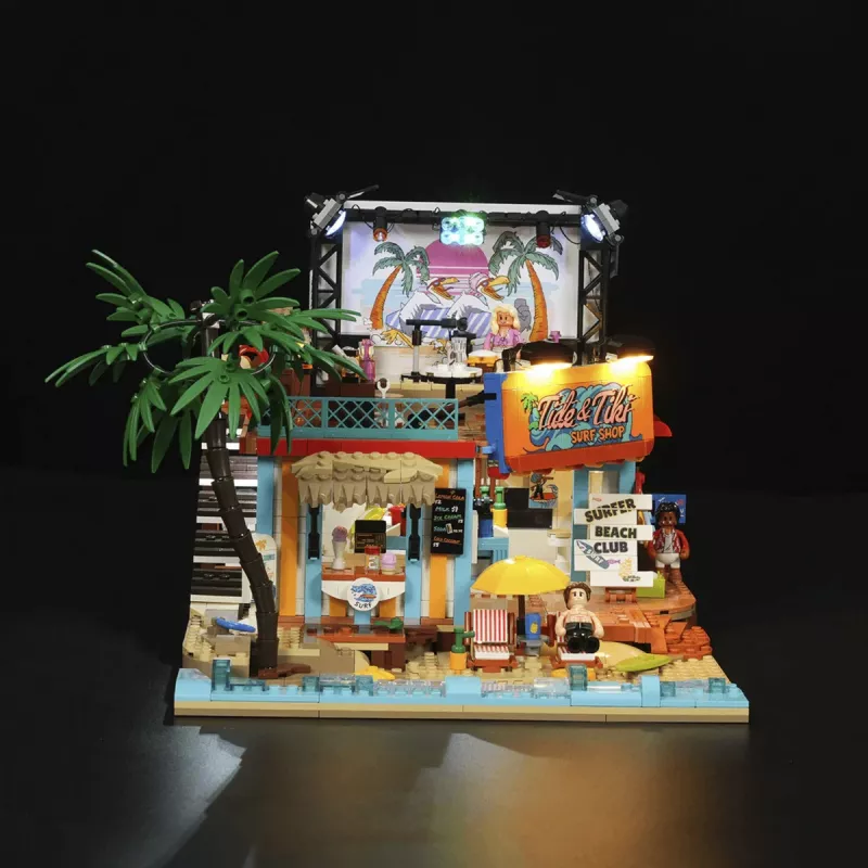 Lumibricks Surfshop Light-Up Building Blocks Set