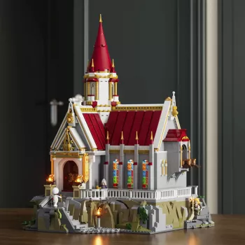 Lumibricks Schatzkammer des Königsschlosses Bausteine-Set mit LED-Leuchten (985 Teile)