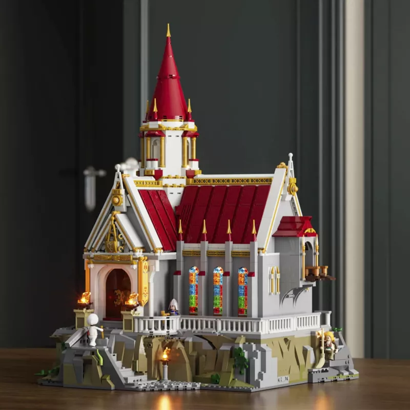 Lumibricks Schatzkammer des Königsschlosses Bausteine-Set mit LED-Leuchten (985 Teile)